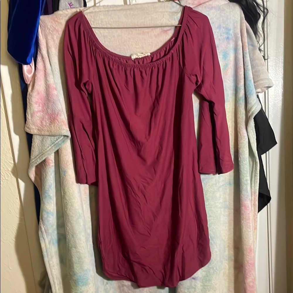Women's Burgundy Dress